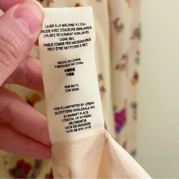 Free People Bella Babe Printed Midi Dress Cream Floral Sleeveless Sz 2 - Picture 9 of 12